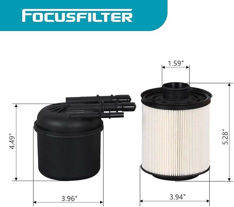 FOCUSFILTER FD4626 FD4637 OEM Grade Diesel Fuel Filter,for 2017-2024 Ford F650 F750 6.7L,Replace FD-4637 HC4Z-9N184-B HC4Z9N184A PF46172 KIT(Pack of 6) - Image 8