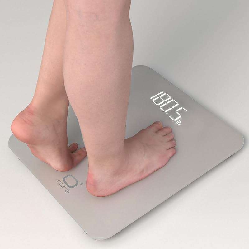 O'CARE Digital Bathroom Scale,Highly Accurate Body Weight Scale,Large Clear LED Display, Differential Display, Including 4*AAA Battery, Measures Weight up to 400LB - Image 1