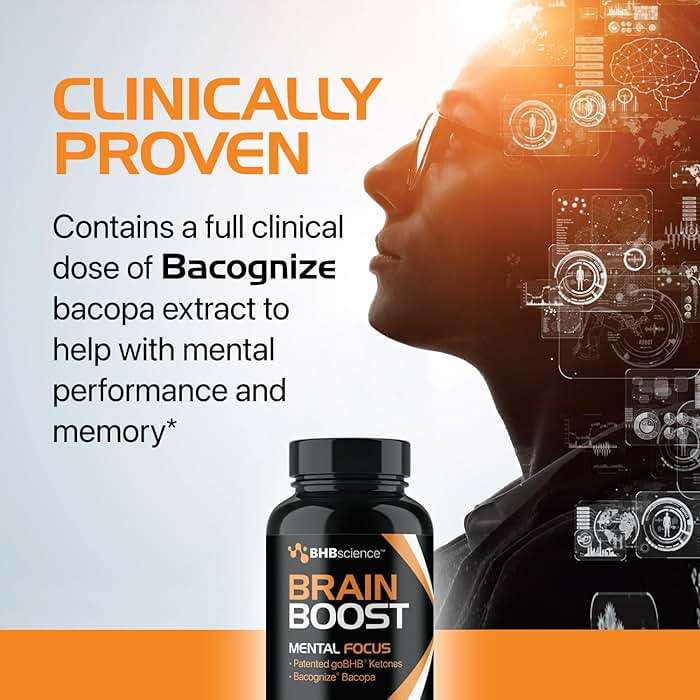 Brain Booster Supplement for Focus - Clinically Validated Nootropics Brain Support Supplement with Bacopa Monnieri Extract & Patented goBHB for Cognitive Support - 3rd Party Tested (30 Servings) - Image 4