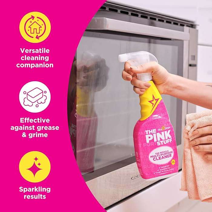 Stardrops – The Pink Stuff Ultimate Cleaning Pack – Miracle Cleaning Paste, Multi-Purpose Spray & Bathroom Foam – Cuts Grease, Removes Stains, Cleans Kitchens, Bathrooms, and More - Image 6