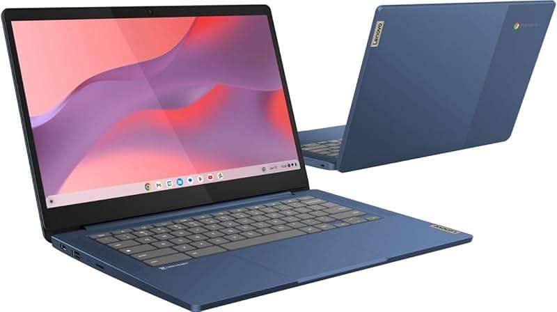 Lenovo Chromebook 14" Touchscreen Slim Laptop Business Student, 8-Core MediaTek Kompanio 520, 4GB RAM, 128GB Storage (64GB eMMC+64GB Card), WiFi 6, Long Battery, Chrome OS+MarxsolAccessory - Image 9