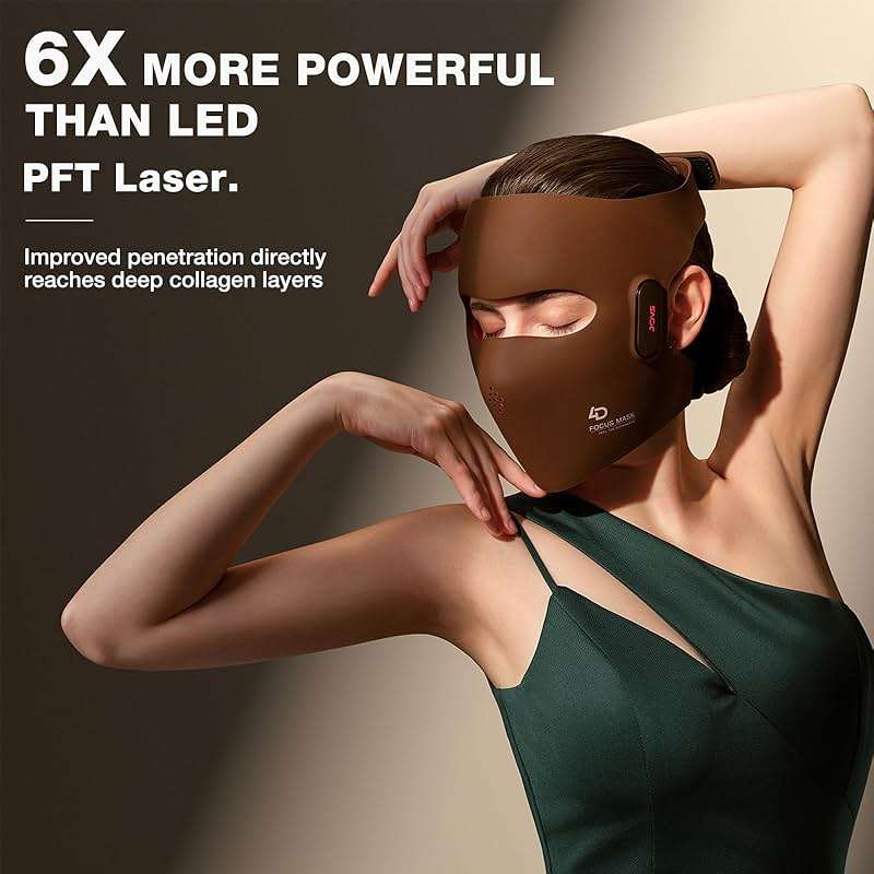 JOVS 4D Laser Light Therapy Mask - Red Light Therapy for Face, Led Face Mask Light Therapy, 6x Powerful More Than LED, FPT Technology, 4 Wavelengths, Anti-Aging, Gift for Women Mom Wife - Image 4