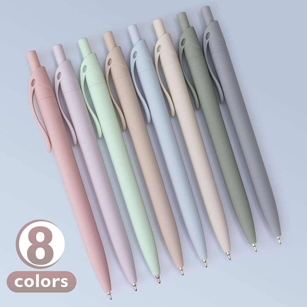 Bribobo 8-Pack Retractable Ballpoint Pens, Smooth Writing, Black Ink, Comfortable Grip, Ideal for Office, School & Everyday Use - Image 8