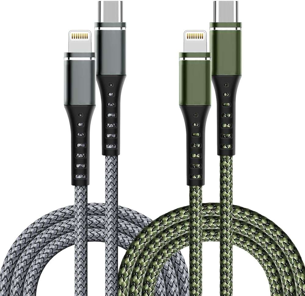 USB C to Lightning Cable 2 Pack 3FT [Apple MFi Certified] iPhone Cable, iPhone Charger Cable Type C Lightning Cord for iPhone 14 13 12 11 Pro Max XS XR X 8 7 6s Plus SE iPad and More. (3FT) - Image 1