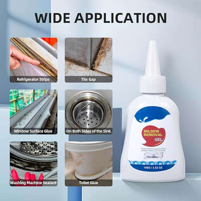 G · PEH Home Remover Gel, 2 Pack Washing Machine Cleaner Home Cleaner Gel or Washing Machine, Refrigerator Strips, Cleaner For Tiles Grout Sealant Bathroom for Home Sink, Showers, Kitchen - 7Fl Oz - Image 2