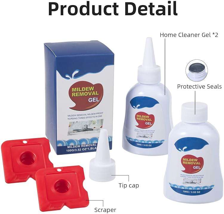 G · PEH Home Remover Gel, 2 Pack Washing Machine Cleaner Home Cleaner Gel or Washing Machine, Refrigerator Strips, Cleaner For Tiles Grout Sealant Bathroom for Home Sink, Showers, Kitchen - 7Fl Oz - Image 7