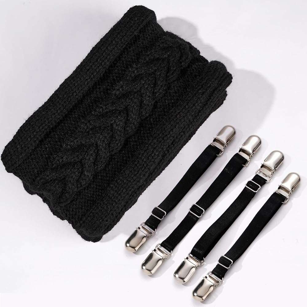 Moon Wood Women's Thigh High Socks Extra Long Winter Stockings Thick Cable Knitted Socks Over Knee Leg Warmers - Image 5
