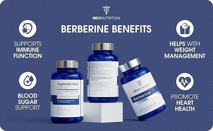 Meo Nutrition Berberine Supplement 1200mg HCI - 60 Capsules, 3rd Party Lab Tested, Non-GMO, GMP Certified - Supports Metabolic Health & Overall Wellness - Image 3