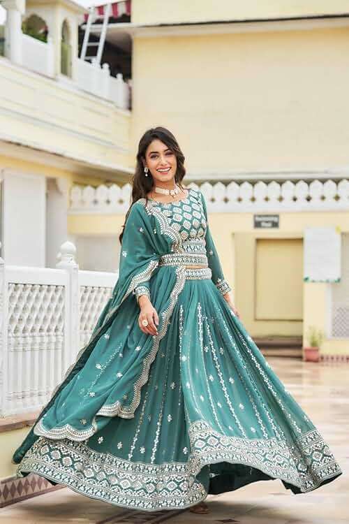 LV'S TRENDZ Design a new embroidery and sequance work indian traditional lehengha choli for women ready to wear - Image 2