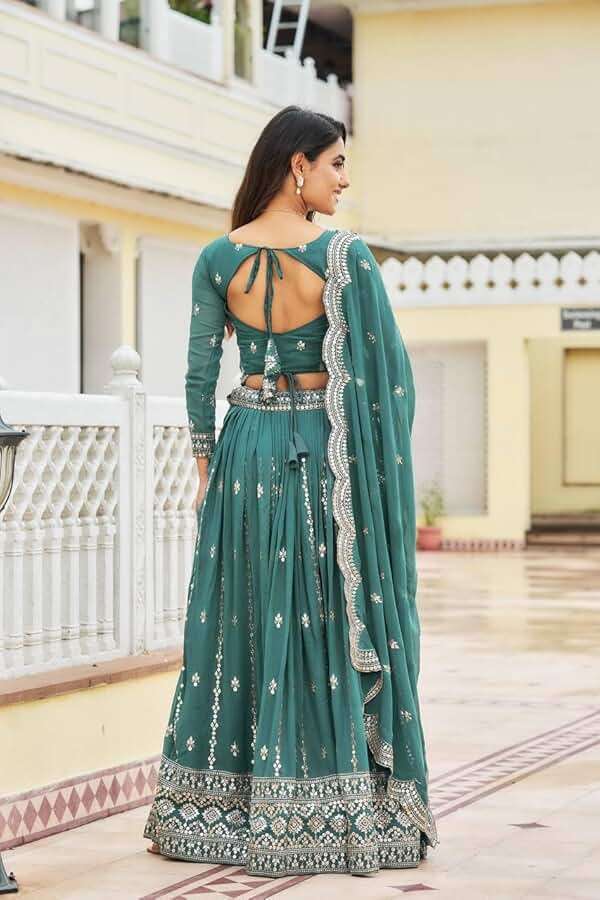 LV'S TRENDZ Design a new embroidery and sequance work indian traditional lehengha choli for women ready to wear - Image 6