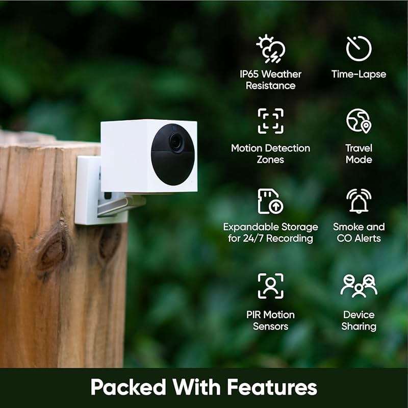 Wyze Cam Outdoor Starter Bundle v2 (1 Camera + Base Station) - 1080p HD Wireless Home Security Camera, Battery-Powered, IP65 Rated, Color Night Vision, 2-Way Audio, Compatible with Alexa & Google - Image 7