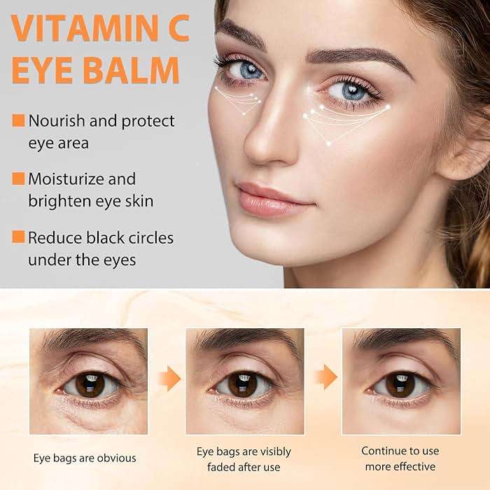 Tbexem Revive Glow Vitamin C Eye Balm, Hydrating Eye Cream,Improve Dark Circles,Brightens Skin Tone,Reduces Puffiness(2PCS) - Image 3