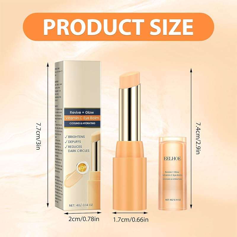 Tbexem Revive Glow Vitamin C Eye Balm, Hydrating Eye Cream,Improve Dark Circles,Brightens Skin Tone,Reduces Puffiness(2PCS) - Image 7