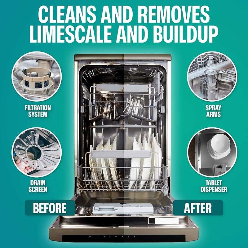 Sudstainables Dishwasher Cleaner and Deodorizer Tablets, 24 Pack – Dishwasher Cleaning Tablets for Odor and Buildup Removal, Descaler - 1-Year Supply - Image 2