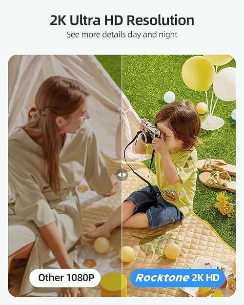 2K Security Cameras Wireless Outdoor, 2 Pack Battery Powered WiFi Cameras for Home Security with AI Motion Detection, Spotlight Color Night Vision, 2-Way Talk, Siren Alarm, IP65, Cloud/SD Storage - Image 2