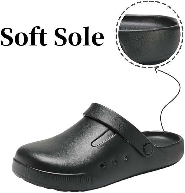 Nihaoya Clogs for Men and Womens Garden Shoes Slip-on Outdoor Beach Slippers Comfort Slip Resistant Sandals Lightweight Breathable - Image 3