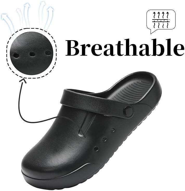 Nihaoya Clogs for Men and Womens Garden Shoes Slip-on Outdoor Beach Slippers Comfort Slip Resistant Sandals Lightweight Breathable - Image 5