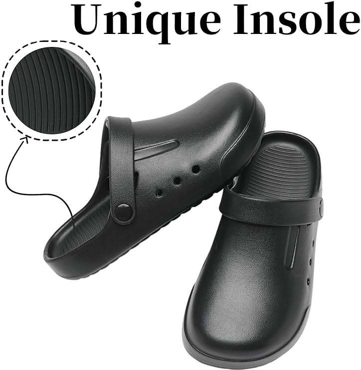 Nihaoya Clogs for Men and Womens Garden Shoes Slip-on Outdoor Beach Slippers Comfort Slip Resistant Sandals Lightweight Breathable - Image 6