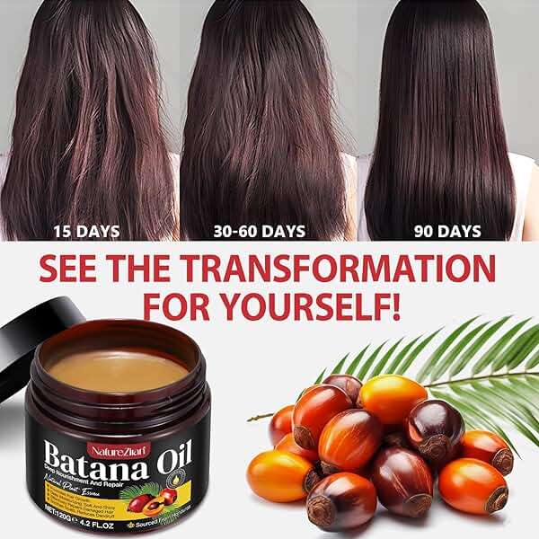 BHMSHY Batana Oil for Hair Growth - 100% Pure Batana Oil - Dr. Sebi B-atana O-il from Honduras - Raw B-atana O-il for Hair Growth - Moisturizes H-air & Scalp -Promotes H-air thickness for Men & Women - Image 4