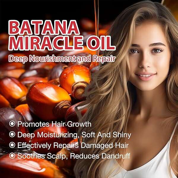 BHMSHY Batana Oil for Hair Growth - 100% Pure Batana Oil - Dr. Sebi B-atana O-il from Honduras - Raw B-atana O-il for Hair Growth - Moisturizes H-air & Scalp -Promotes H-air thickness for Men & Women - Image 5