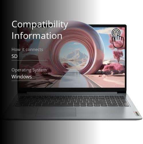 Lenovo 2024 IdeaPad 1 Gen 7 Laptop, 15.6" FHD Touchscreen, Intel Core i3-1215U, 16GB RAM, 512GB SSD, SD Card Reader, HDMI, Webcam, Wi-Fi 6, Windows 11 Home, Grey - Image 3