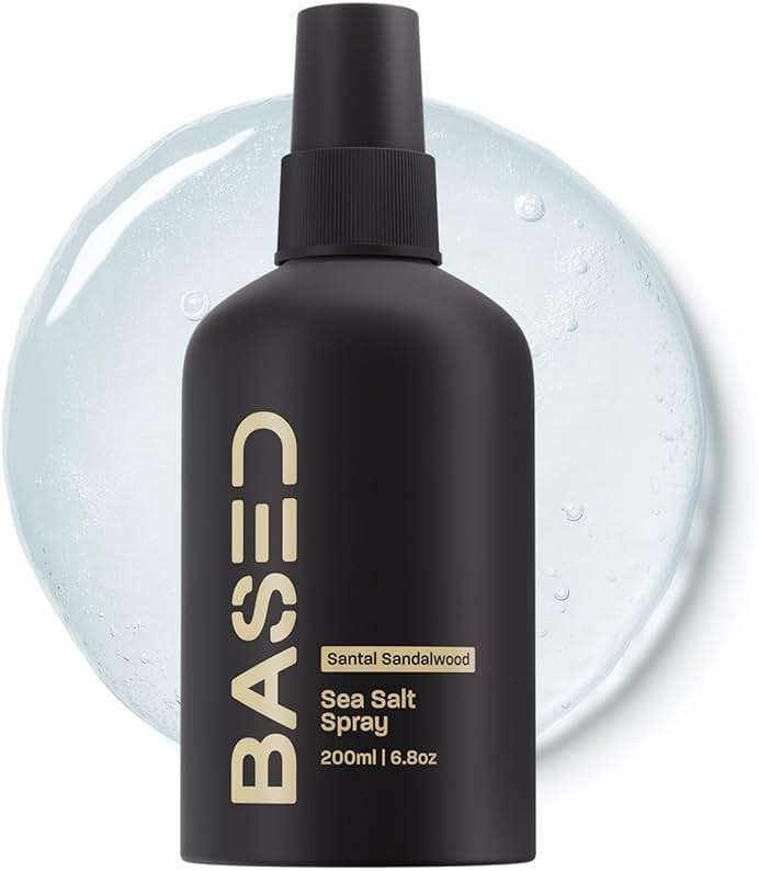 BASED Sea Salt Spray, Natural Finish Sea Salt Spray for Hair, Volume & Texture, Infused with Kelp & Vitamin B5, Light & Non-Greasy, Paraben Free, No Drying Alcohols, 8.5 oz (Pack of 1) - Image 1
