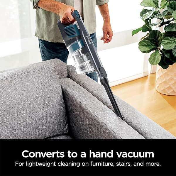 Shark Pet Pro Cordless Lightweight Stick Vacuum Cleaner, Self Cleaning Brushroll, 40 Min Runtime, Removable Handheld, XL Dust Cup, Teal/Grey (Renewed) - Image 4