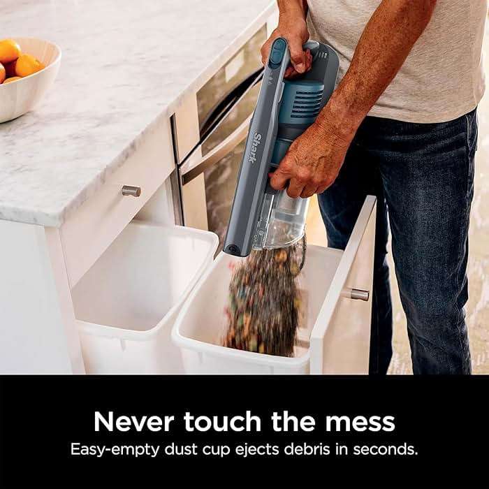 Shark Pet Pro Cordless Lightweight Stick Vacuum Cleaner, Self Cleaning Brushroll, 40 Min Runtime, Removable Handheld, XL Dust Cup, Teal/Grey (Renewed) - Image 5