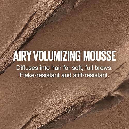 Maybelline Superfluff Volumizing Brow Mousse, All Day Tinted Brow Gel For Soft Full Brows, Medium Brown, 1 Count - Image 5
