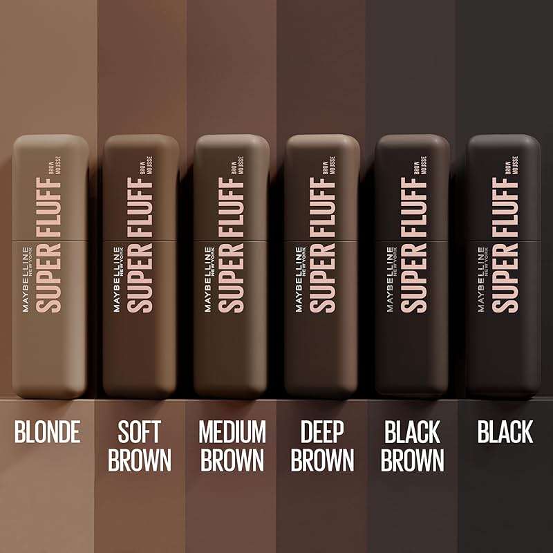 Maybelline Superfluff Volumizing Brow Mousse, All Day Tinted Brow Gel For Soft Full Brows, Medium Brown, 1 Count - Image 6