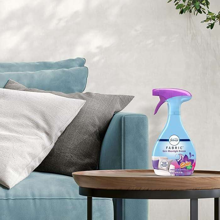 Febreze Fabric Spray, Air Freshener, Odor-Fighting Fabric Refresher, Couch and Linen Spray, Sneaker Balls Alternative, Multi-Use, Gain Moonlight Breeze Scent, 23.6 fl oz - Image 6