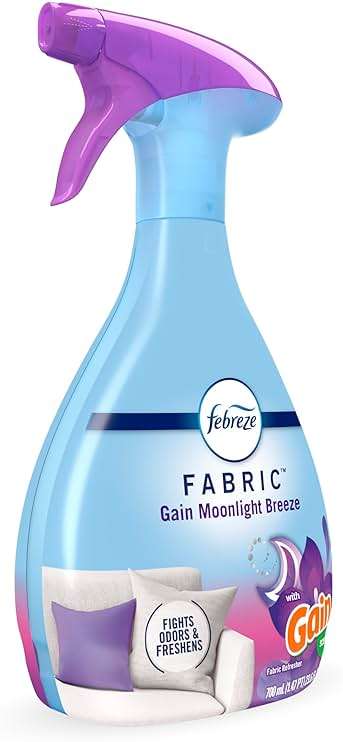 Febreze Fabric Spray, Air Freshener, Odor-Fighting Fabric Refresher, Couch and Linen Spray, Sneaker Balls Alternative, Multi-Use, Gain Moonlight Breeze Scent, 23.6 fl oz - Image 10