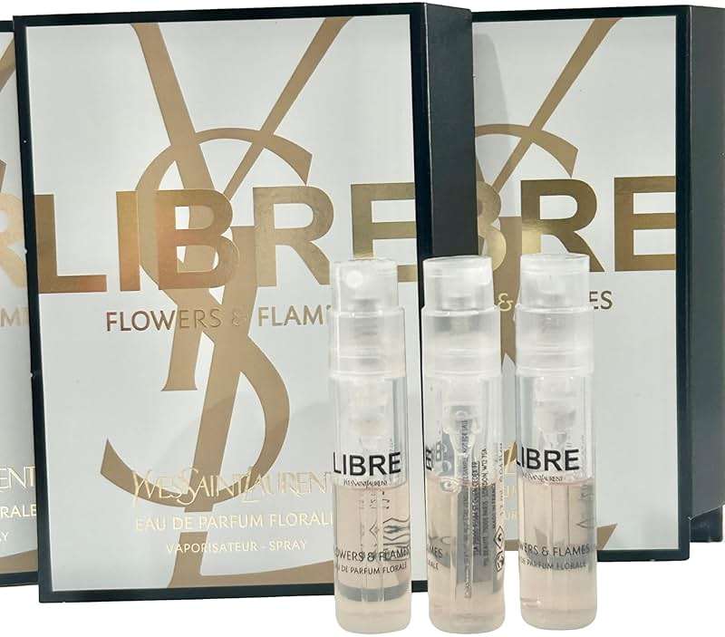 Yves Saint Laurent YSL Libre FLOWERS & FLAMES EDP Sample Women Perfume 1.2 ml / 0.04 oz - set of 3 - Image 2