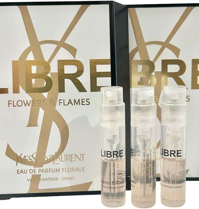 Yves Saint Laurent YSL Libre FLOWERS & FLAMES EDP Sample Women Perfume 1.2 ml / 0.04 oz - set of 3 - Image 3
