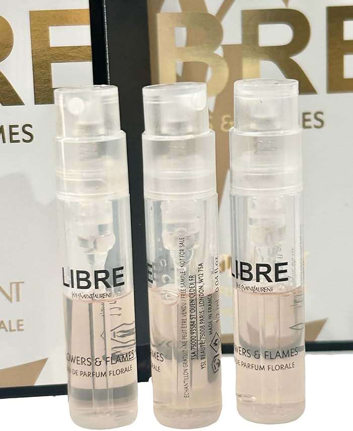 Yves Saint Laurent YSL Libre FLOWERS & FLAMES EDP Sample Women Perfume 1.2 ml / 0.04 oz - set of 3 - Image 4