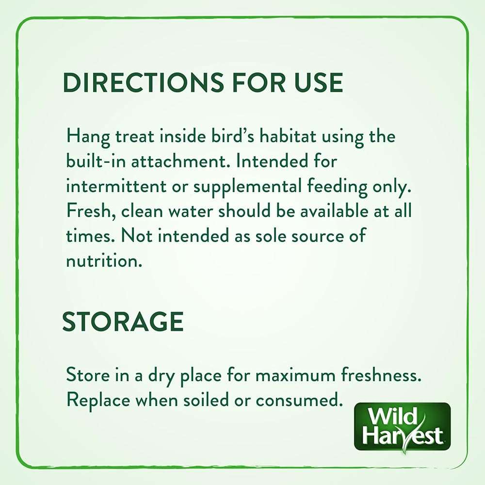 Wild Harvest Treat Stick with Tough Core for Small and Medium Birds, 1 oz Count, 100% Edible Interactive Treat and Toy Made with Rawhide Prepared Especially for Birds - Image 8