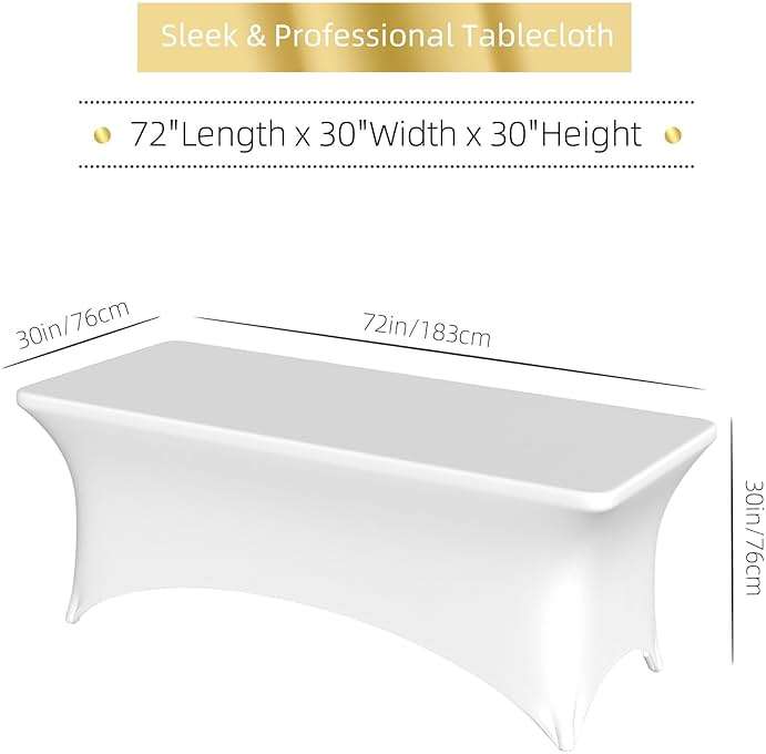 Custom Table Cloth with Business Logo 6 FT Custom Tablecloth with Text Image Customized for Business Tradeshow Events Birthday Party Wedding Decor Personalized Table Cloth - Image 3