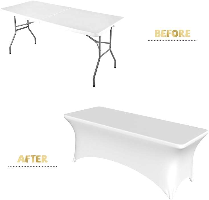 Custom Table Cloth with Business Logo 6 FT Custom Tablecloth with Text Image Customized for Business Tradeshow Events Birthday Party Wedding Decor Personalized Table Cloth - Image 4