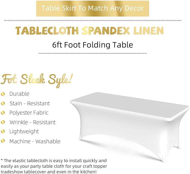 Custom Table Cloth with Business Logo 6 FT Custom Tablecloth with Text Image Customized for Business Tradeshow Events Birthday Party Wedding Decor Personalized Table Cloth - Image 5
