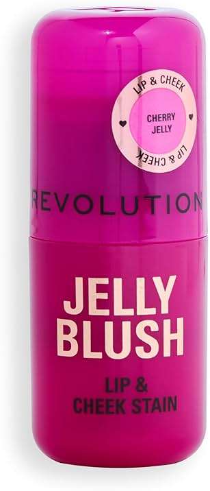 Revolution, Jelly Blush Stick Lip & Cheek Stain, Sheer, Buildable Coverage with Hydrating Hyaluronic Acid & Aloe for Multi-Use Glow, Vegan & Cruelty-Free, Cherry Red - Image 6