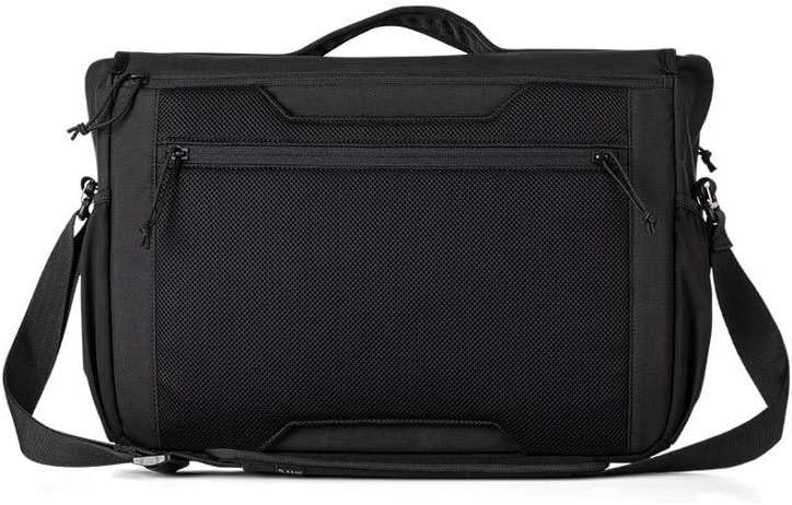 5.11 Tactical Overwatch Messenger Bag, EDC Laptop Carrying Case with Shoulder Strap, Black, 18L, Style 56648ABR - Image 2