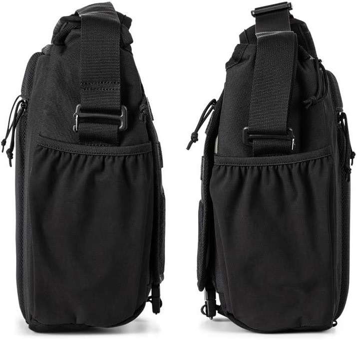 5.11 Tactical Overwatch Messenger Bag, EDC Laptop Carrying Case with Shoulder Strap, Black, 18L, Style 56648ABR - Image 4
