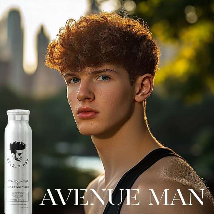 Avenue Man Extra Volumizing & Hair Texture Powder for Men - Matte Finish Hair Styling Powder For Men - All-Day Hold, Bamboo Extract Texturizing Dust - No Shine Volumizing Boost - Image 3