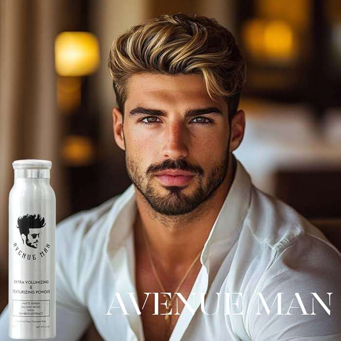 Avenue Man Extra Volumizing & Hair Texture Powder for Men - Matte Finish Hair Styling Powder For Men - All-Day Hold, Bamboo Extract Texturizing Dust - No Shine Volumizing Boost - Image 8