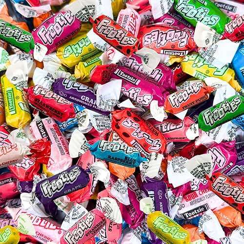 Tootsie Frooties Assorted Candy Mix (10 Fruity Flavors) - Tootsie Roll Taffies, Ultimate Fruity Variety Pack, Gluten Free, Peanut Free & Holiday Fruit Chews 1.5 Lb - Image 1