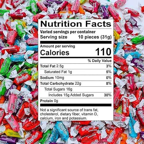 Tootsie Frooties Assorted Candy Mix (10 Fruity Flavors) - Tootsie Roll Taffies, Ultimate Fruity Variety Pack, Gluten Free, Peanut Free & Holiday Fruit Chews 1.5 Lb - Image 2
