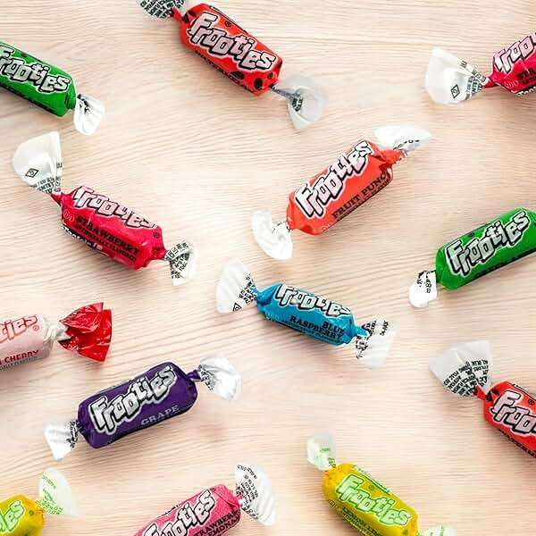 Tootsie Frooties Assorted Candy Mix (10 Fruity Flavors) - Tootsie Roll Taffies, Ultimate Fruity Variety Pack, Gluten Free, Peanut Free & Holiday Fruit Chews 1.5 Lb - Image 4
