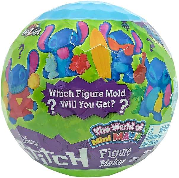 Cra-Z-Art Stitch The World of Mini Mania Figure Maker, Make a Mini Stitch Modelite Figure, Collectible Bling Bag Inspired Kids Toys for Ages 3 and Up - Image 1