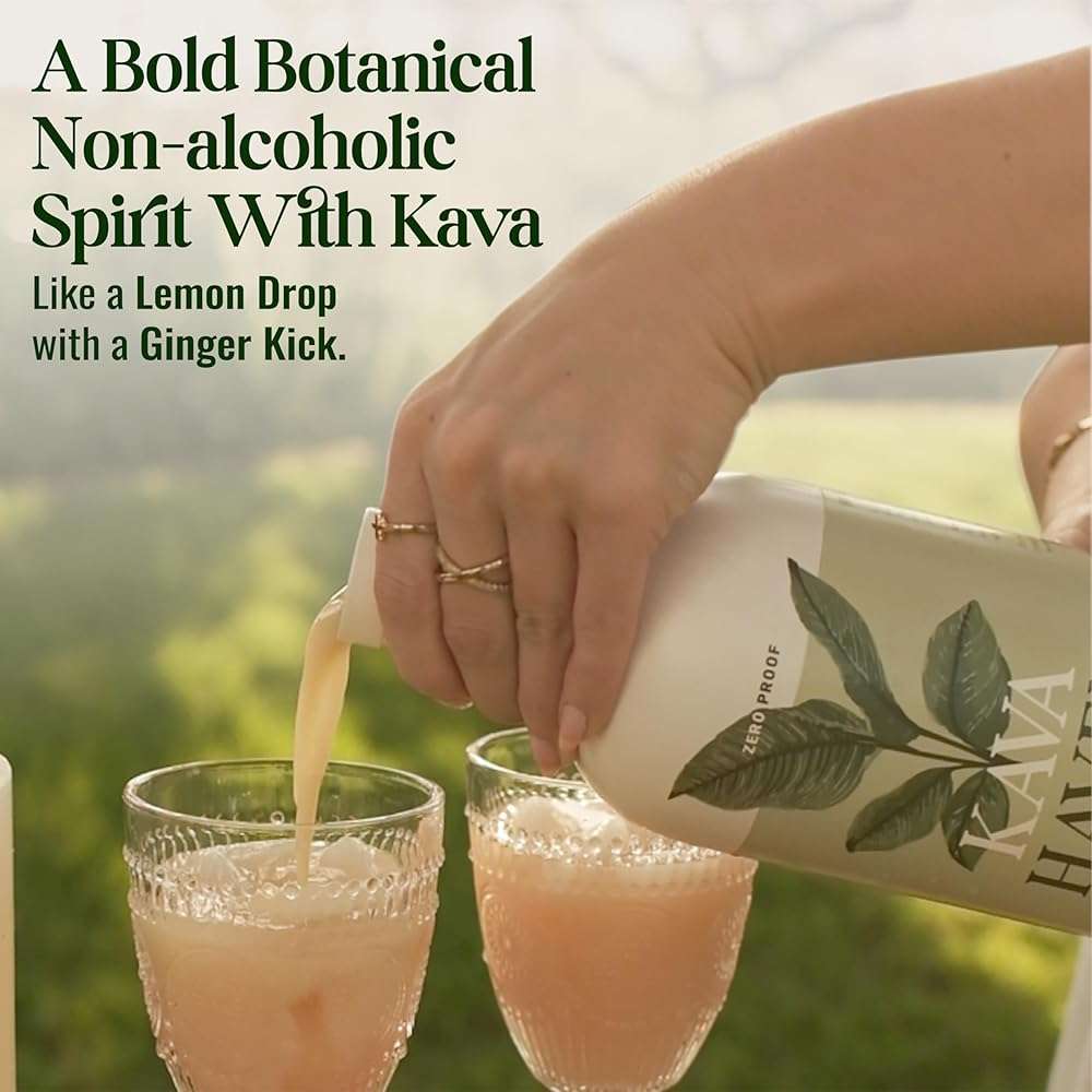 Kava Haven Non Alcoholic Spirit, 750mL Bottle | Kava Kava Drink | Non Alcohol Alternative Spirit for Mixed Drink Recipes | Low Calorie | All Natural | - Lemon Ginger Flavor (17 Servings) - Image 3