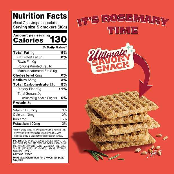 Back to Nature Rosemary & Olive Oil Harvest Whole Wheat Crackers, 7 OZ - Image 2